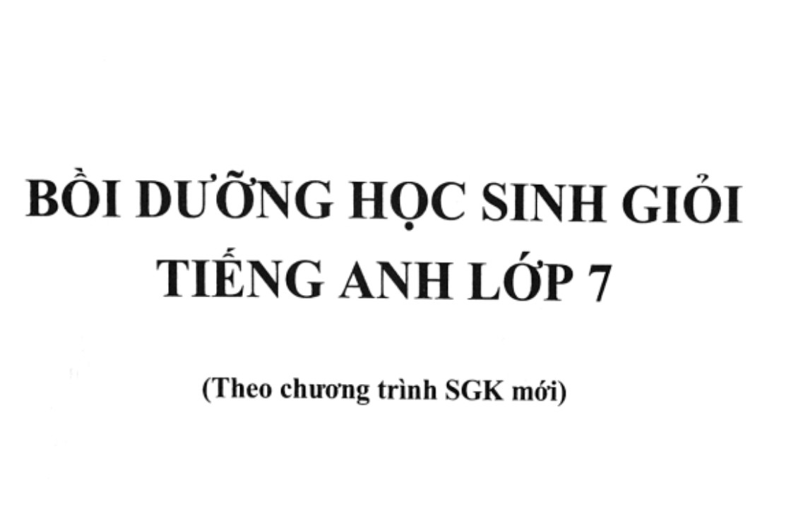 Bồi dưỡng HSG Tiếng anh 7